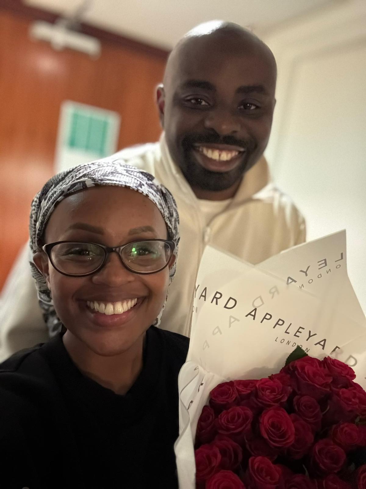 A moment from Leo and Njoki&rsquo;s journey together