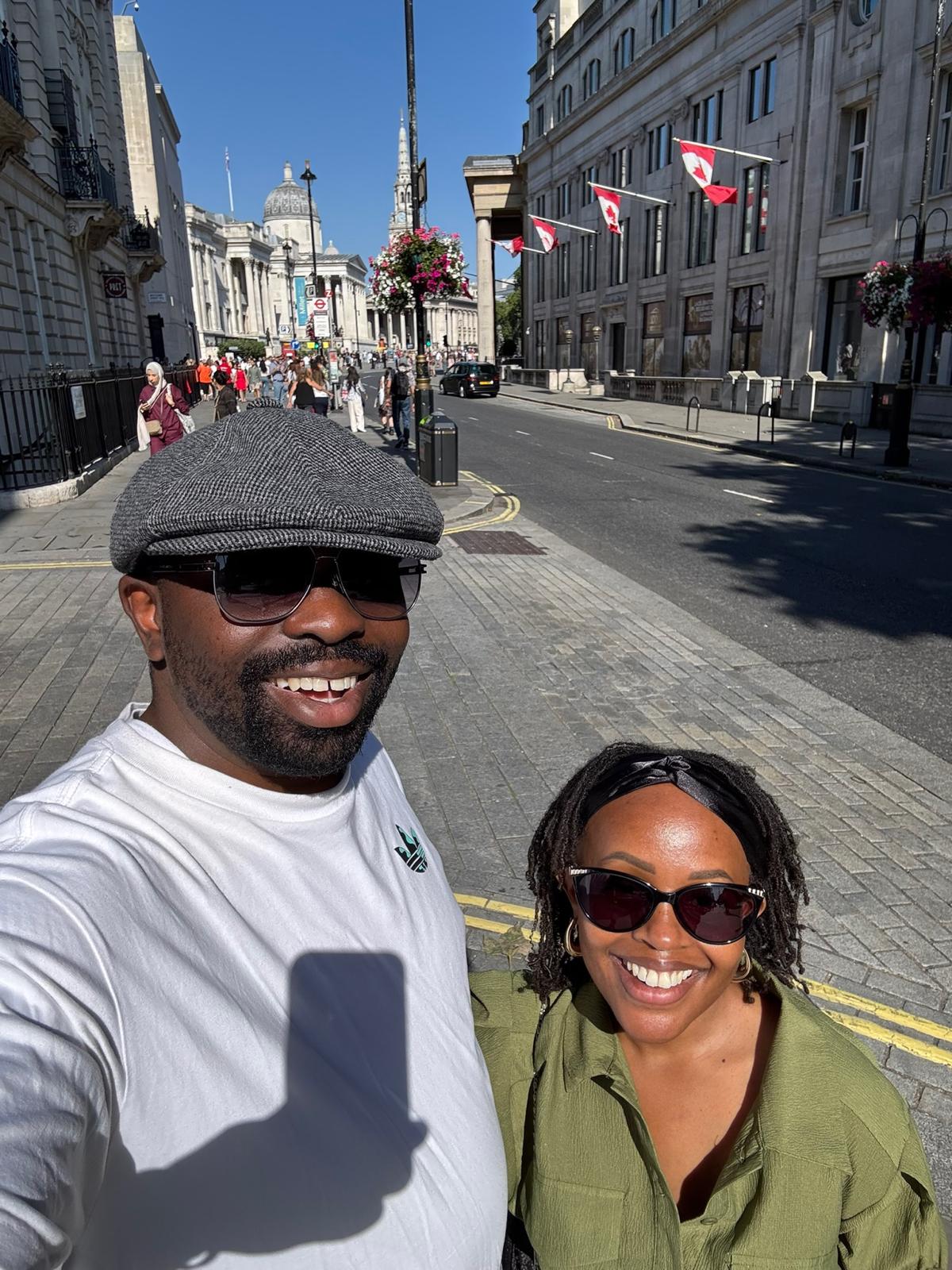A moment from Leo and Njoki&rsquo;s journey together