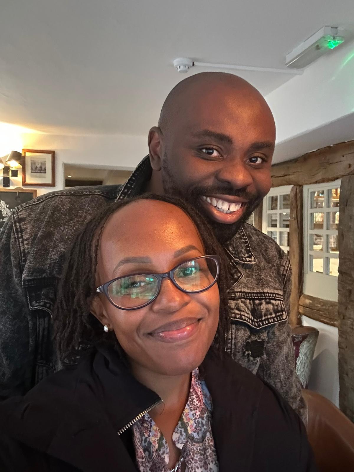 A moment from Leo and Njoki&rsquo;s journey together