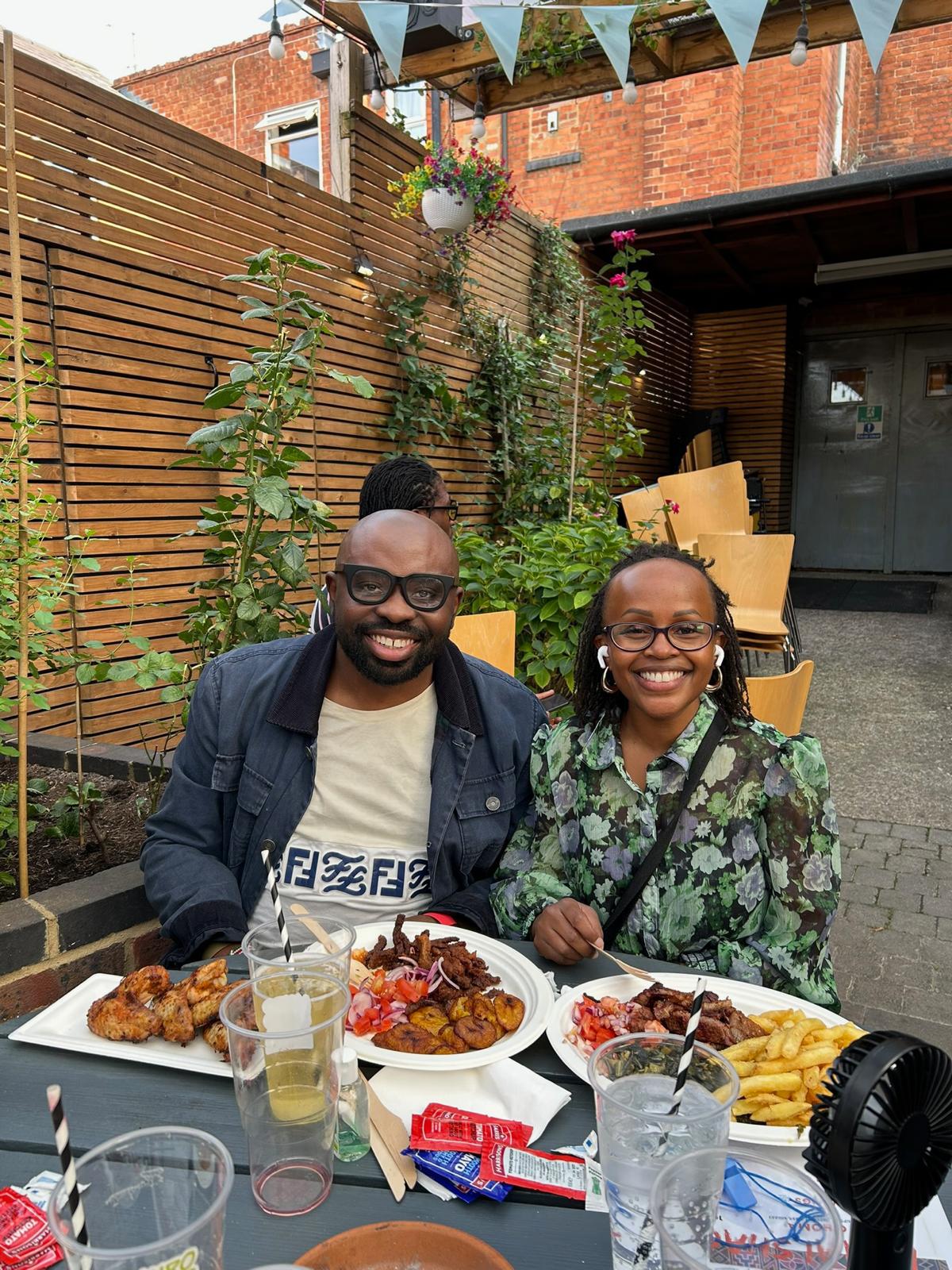 A moment from Leo and Njoki&rsquo;s journey together