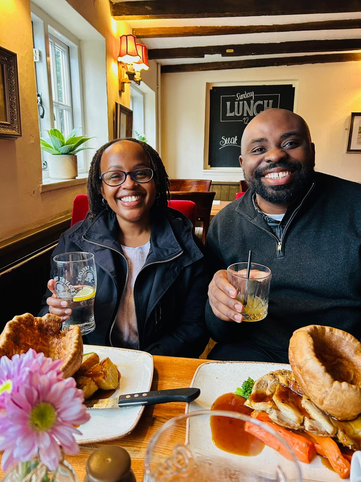 A moment from Leo and Njoki&rsquo;s journey together