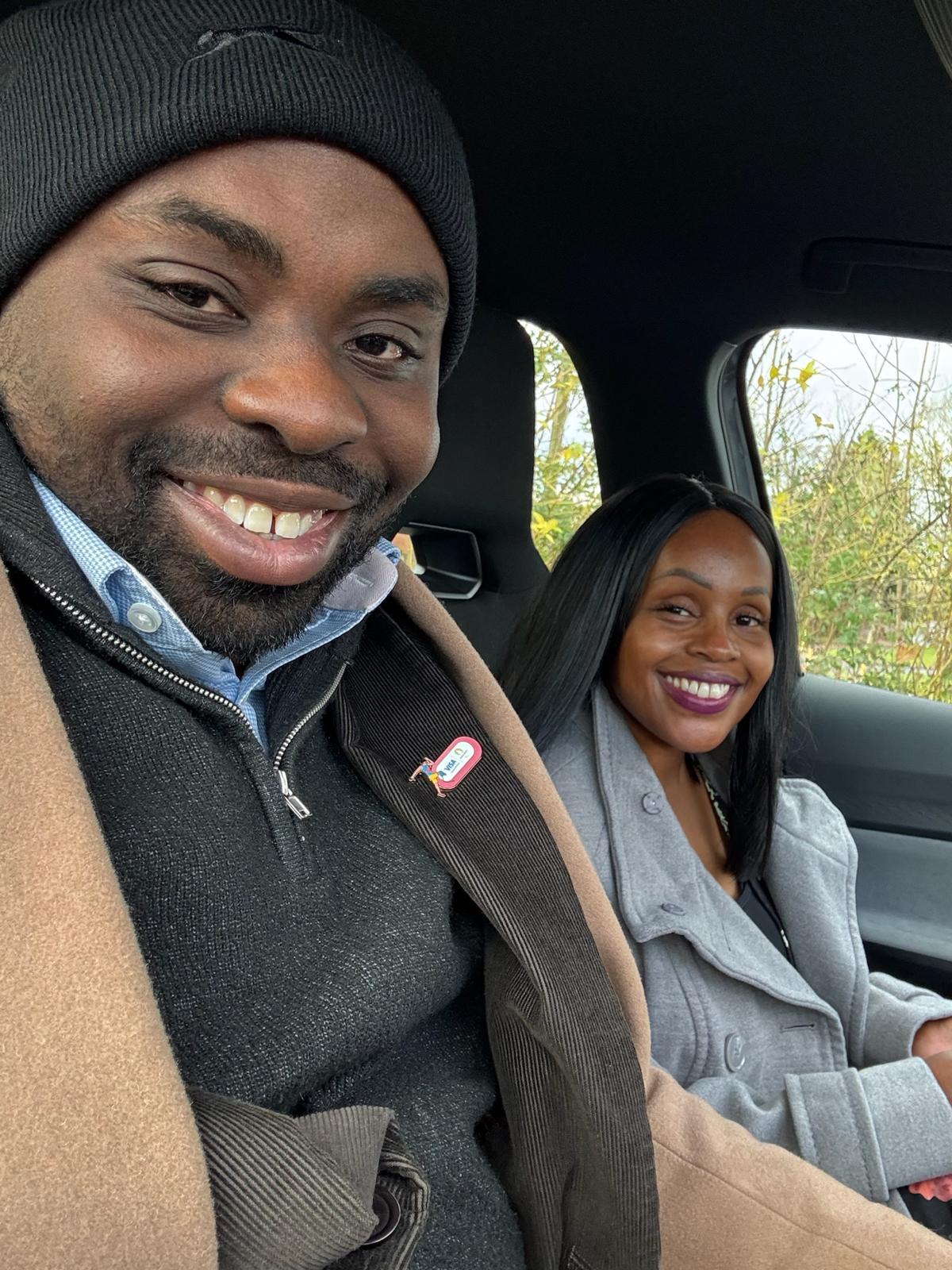 A moment from Leo and Njoki&rsquo;s journey together