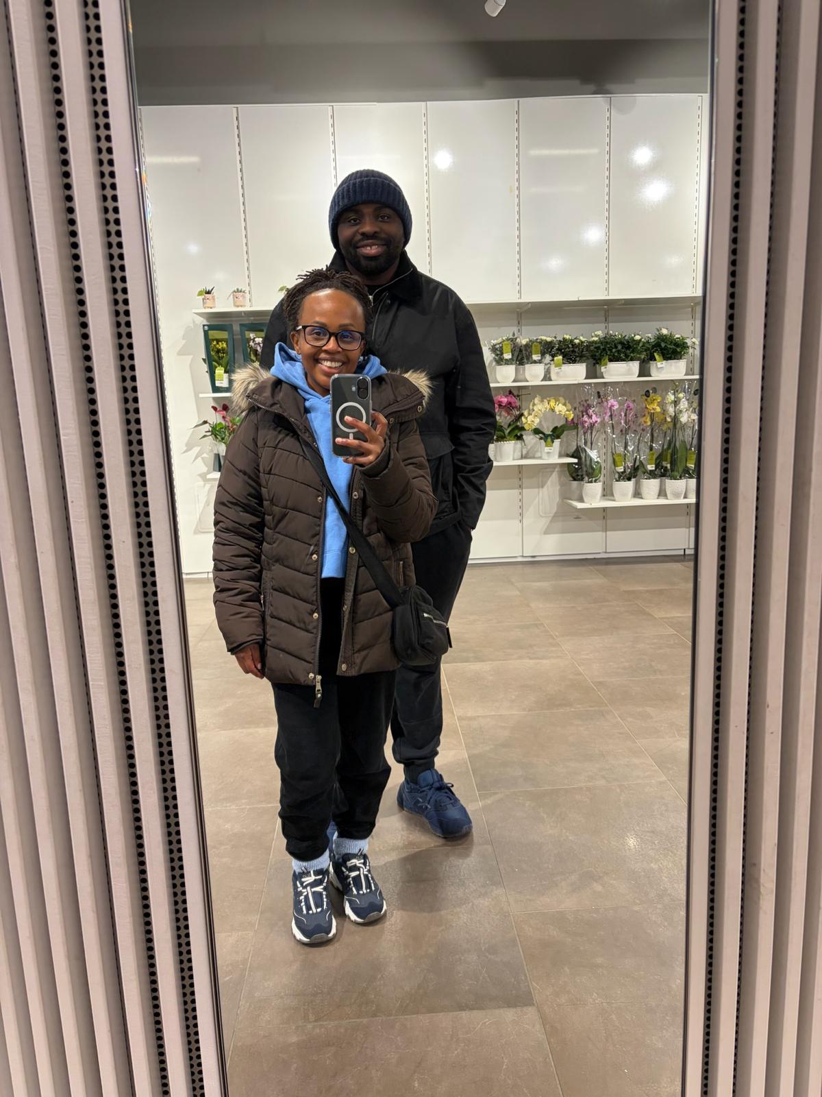 A moment from Leo and Njoki&rsquo;s journey together
