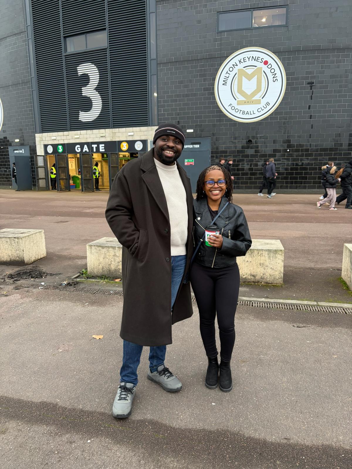 A moment from Leo and Njoki&rsquo;s journey together